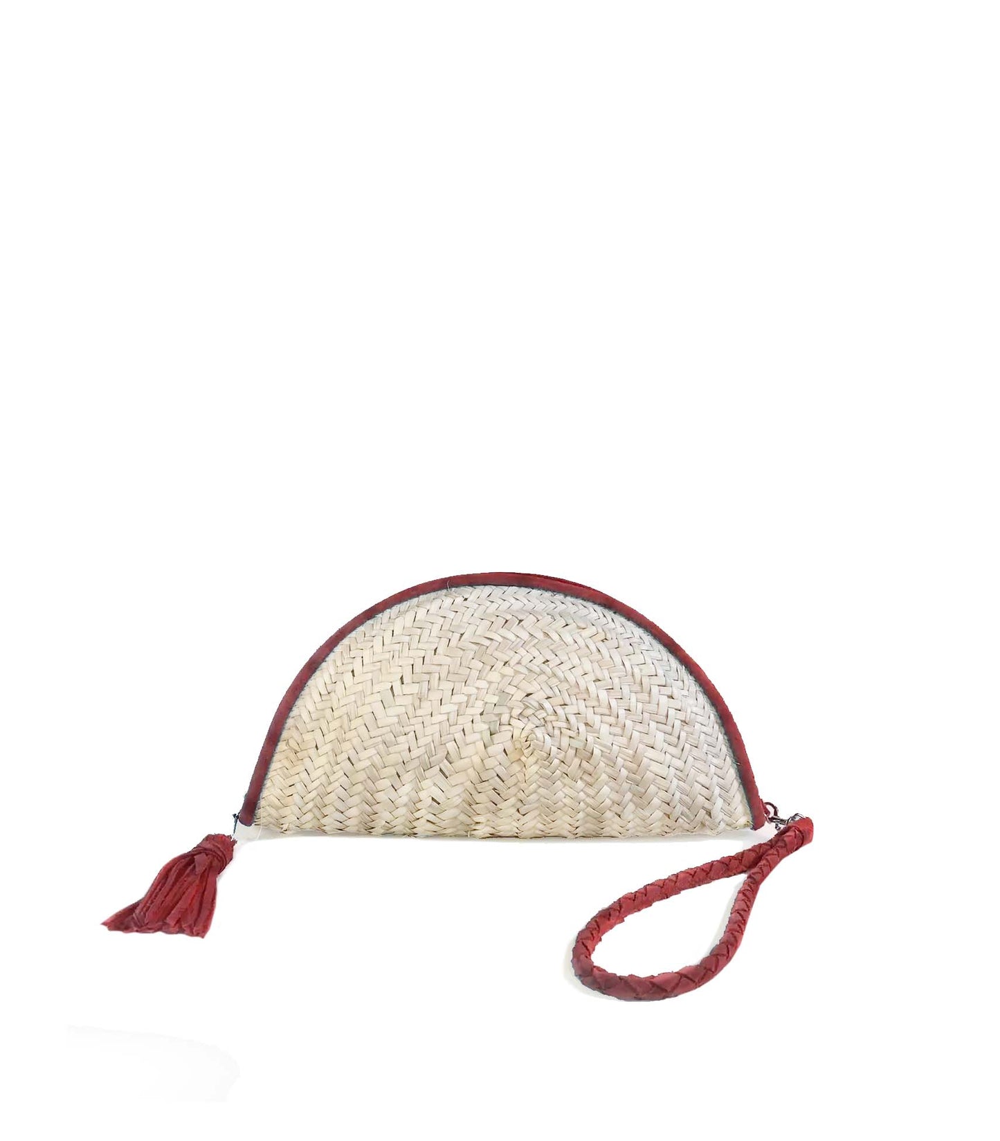 Luna Clutch Straw Bag - Terracotta