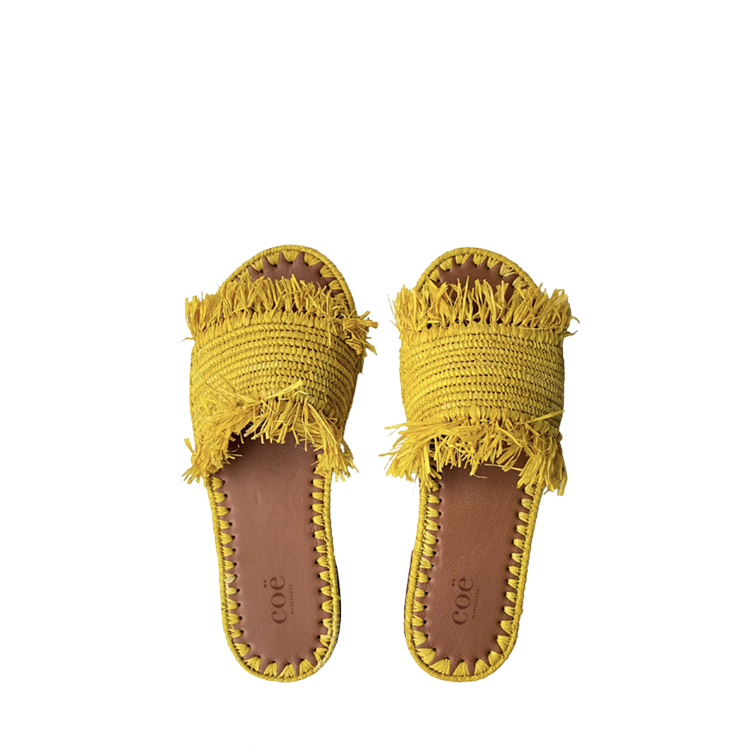 Luna Raffia Sandal - Blue